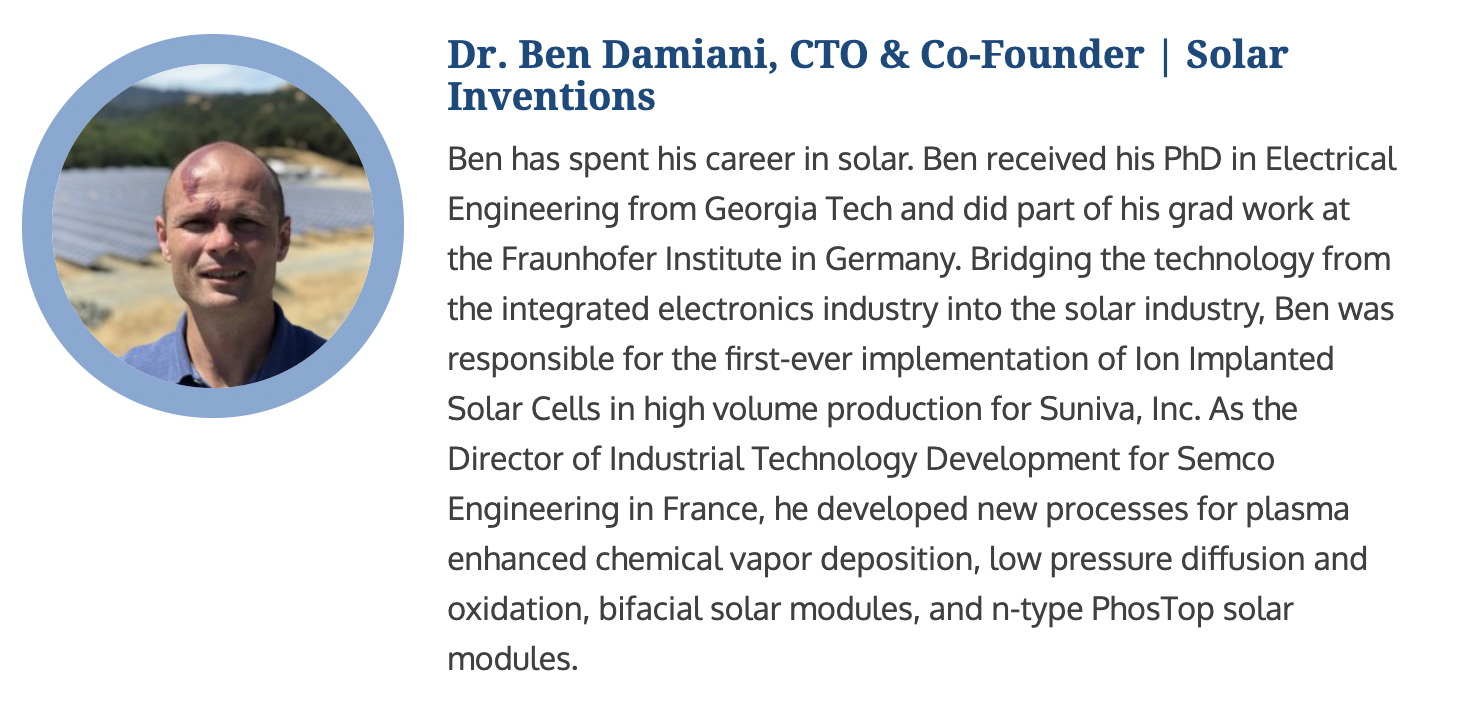 Dr. Ben Damiani was a featured speaker on PV Magazine's residential battery event